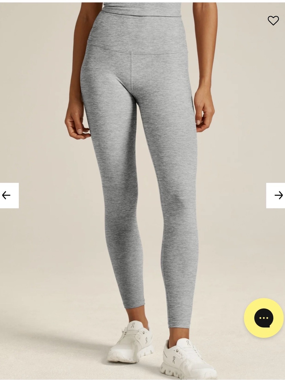 XL Beyond Yoga Caight In The Midi. Heather Gray High-Waist Leggings